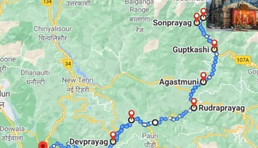 Distance From Rishikesh to Kedarnath